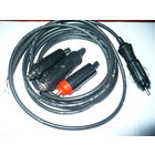 Адаптеры для прикуривателя + провода с клеммами.