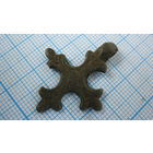 Крестик старинный, нательный. Бронза, литье.