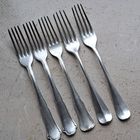 Вилка столовая посеребренная клеймо Германия ХХ век, 5 штук.