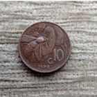 Werty71 Италия 10 чентезимо 1922 Пчела