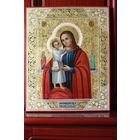 Икона Пресвятой Богородицы " Взыскание Погибших" Палех, 19 век.