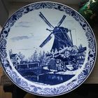 39 см  МЕЛЬНИЦА НА НЁМАНЕ..  тарелка огромная   Blauw Delfts indiwork Orig  made in Holland