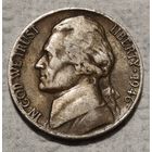 США 5 центов, 1946 Джефферсон Никель Без отметки монетного двора (14-3-9)