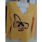 ХЛОПКОВАЯ КОФТА С АППЛИКАЦИЕЙ И СТРАЗАМИ