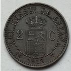 Испания 2 сентимо 1912 г.