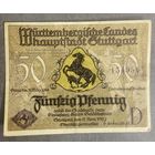Нотгельд 50 пфеннигов 1921 год. Штутгарт. Веймарская республика