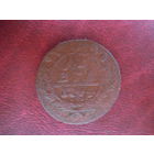 Денга 1744 года Российская Империя (Елизавета Петровна)