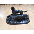 Большая статуэтка. Чугун. Охота на куропатку. 1957 год.