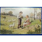 Открытка старинная. Пасхальная. 1930 г.