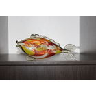 Стеклянная, декоративная статуэтка "Рыбка", из СССР.