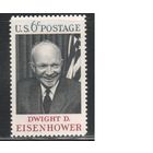 США-1969, (Мих.994),  ** ,  Личности, Эйзенхауэр (одиночка)