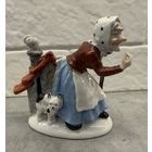 Статуэтка  БАБА ЯГА и КОШКА. Редкая. .    Распродажа коллекции!!!