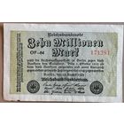 Германия 10 миллионов марок 1923 год, Ro.105a, в/з Hakenstern #6