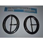 Пряжка с язычком 40 мм никель, черный никель 9096