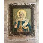 Старинная литография Святая великомученица Параскева