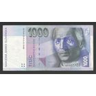 Словакия 1000 крон 1993 года. Тип Р-24а. Состояние XF