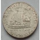 США 5 центов 2004 г. D. 200 лет экспедиции Льюиса и Кларка. Лодка