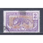 [906] Французские колонии. Среднее Конго 1907. Фауна.Леопард.2 с. Гашеная марка.
