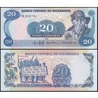Никарагуа 20 Кордоба образца 1985 года UNC p152 серия FB