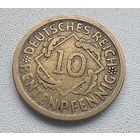 Германия 10 рентенпфеннигов, 1924 D  7-7-18
