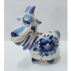 Статуэтка фарфоровая "Коза" 90-е годы Россия. Высота 9.5 см.