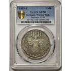 Германия Веймар 5 марок 1929 года. Буква Е. Мейсен. Состояние aUNC! В слабе PCGS 58