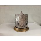 Подстаканник "40 лет Советской власти".Мельхиор,СССР.(Донце с другого подстаканника)