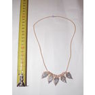 Бусы СССР, ретро бижутерия, винтажное украшение. Колье листики