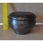 Чугунок с крышкой (сковородкой). Объем 1,5 л. СССР.