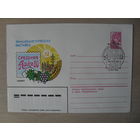 П-3. ЧИСТЫЙ КОНВЕРТ СССР. СПЕЦГАШЕНИЕ.  ФИЛАТЕЛИСТИЧЕСКАЯ ВЫСТАВКА "СРЕДНЯЯ АЗИЯ" 80. г. ТАШКЕНТ. худ. В. КАЧИНСКИЙ. 1980 г.