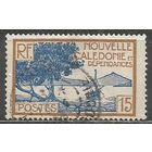 Новая Каледония. Бухта. Горный пейзаж. 1928г. Mi#141.
