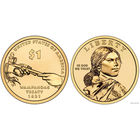 1 доллар 2011 год США Трубка мира (Договор с Вампаноагами)Сакагавея