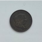 ИСПАНИЯ  5 сентимо 1868 г.