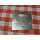 Гардеробный номерок, квадратный , 6*6 см, алюминий