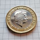 2 фунта Великобритания 2001 года.