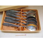 Набор чайных ложек. СССР. Мельхиор. в оригинальной коробке