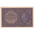 Польша 1000 марок 1919 года. Костюшко. I серия AА. Префикс из двух букв. Состояние XF! Тип P029. Нечастая!