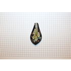 Стеклянная подвеска, размер 5.5*3 см., без сколов.