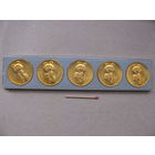 Набор медалей настольных. 22 Олимпиада в Москве 1980. Мишка Олимпийский.