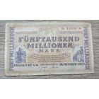 Werty71 Германия 5000000000 5 миллиардов марок 1923 банкнота Франкфурт-на-Майне