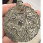 УмБон Привеска оберег война виде щита. Серебро