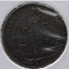 Италия 1 чентезимо 1916 г. В холдере