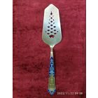 Лопатка для торта "Спасская башня". Серебро. СССР.