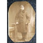Фото мужчины с тростью. До 1917 г. 9х13 см.