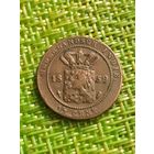 Нидерландская индия 1 / 2 сантима 1859 г