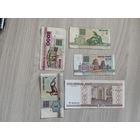 Лот пять штук 1,3,20,200,5000 рублей из обращения.