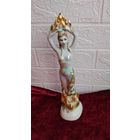 КОЛЛЕКЦИОННЫЕ ФАРФОРОВАЯ СТАТУЭТКА ДЕВУШКА ВЕСНА ЛЕСНАЯ МАВКА ЗКХ СССР ОРИГИНАЛ  ЛОТ 2 .  Распродажа Коллекции !!! . Экспресс  Аукцион  с рубля без МПЦ и прочего 3 ДНЯ  .Много лотов в продаже .