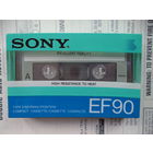 Аудиокассета SONY EF90, JAPAN, ИЗ БЛОКА, доимпровед NO IMPROVED самая первая версия 1984г. в коллекцию.