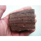 Редко встречаемый в природе ПОЛОСАТЫЙ РОЗОВЫЙ КВАРЦИТ.