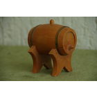 Бочонок - сувенир из СССР   (  7 х 8 см , высота 9,5 см )